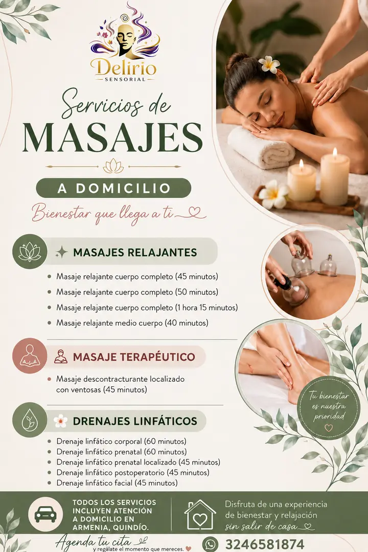 Foto 1 de 2 de Katherin Patiño – Masajista Profesional